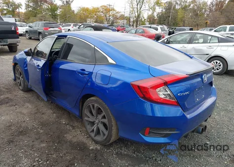 2019 Honda Civic Sport from USA, damaged, VIN 2HGFC2F8XKH578777